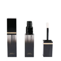 Custom 5ml Lip Gloss Tube Square Black Gradient Plastic for Cosmetics