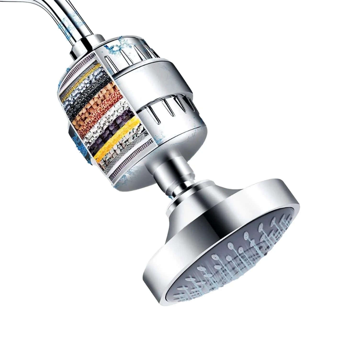 FEIDU Bathroom Shower Water Filter Nozzle with Ion Charcoal Filter Element