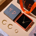 Lionwrapack Custom Logo Jewelry Box Set With Paper Bag Sponge Insert Drawer Ideal for Rings Bracelets and Necklaces Packaging