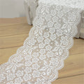 1M Elastic Flower Embroidered Lace Trim Ribbon DIY Accessories Garment Fabric Sewing Craft 18cm Wide