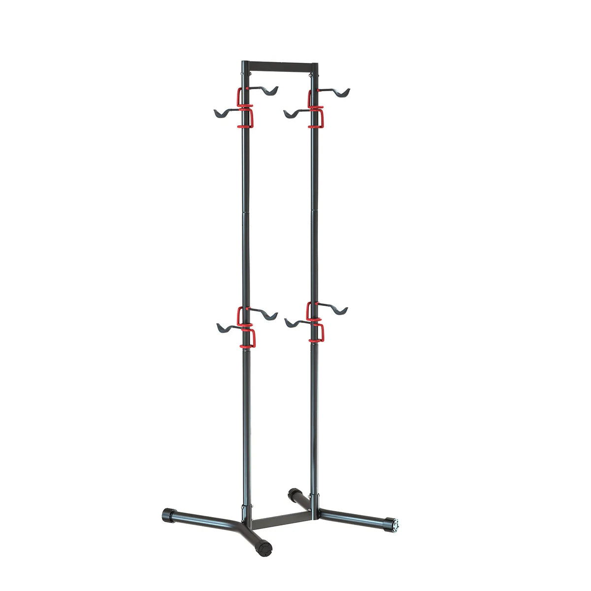 Teraysun Silver Gravity Stand Bicycle Rack for Displaying and Parking 4 Bikes Durable Bike Storage Rack 6KGS