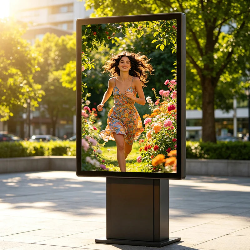 New 4K IP65 Waterproof Dustproof 55 Inches Outdoor LCD Display Advertising Screen Android Digital Signage Totem Kiosk