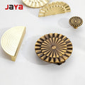 JAYA Retro Gold Small Handle Modern Bronze Semi-Circular Cabinet Drawer Wardrobe Door Handle Luxury Accessible Living Room