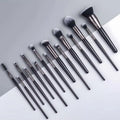 Gracedo Professional 15-Piece Synthetic Hair Wood Handle Luxury Face Makeup Brush Set Concealer Brush ISO9001 Certified