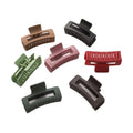 MIO Candy Color Acrylic Acetate Matte Hair Clip Claw 7.5cm Large Hairpin Vintage Resin Plastic Hair Claw Clips for Women