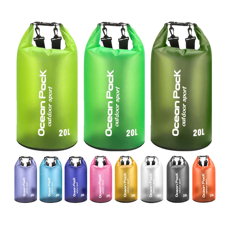 20L Custom Logo Pvc Floating Beach Gear Water Proof Ocean Pack Kayaking Boating Impermeables DryBag Diving Waterproof Dry Bag