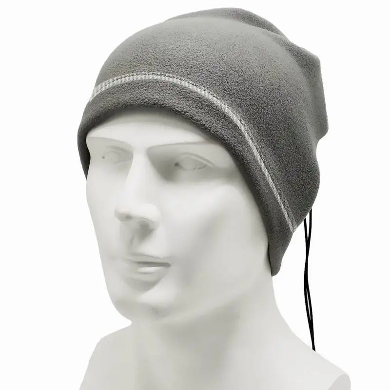 Custom logo Neck Warmers Winter Fleece Hat Neck Gaiters 3 in 1 Drawstring Face Covering for Men Women