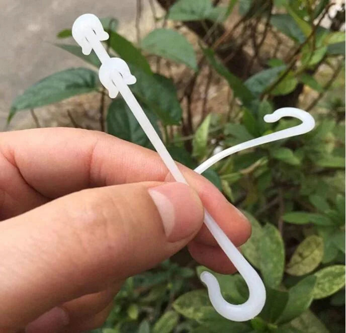 Tomato J-Hook Support Clips Tomato Truss Hooks Vegetable to Prevent Tomato Branches From Breaking or Falling Off