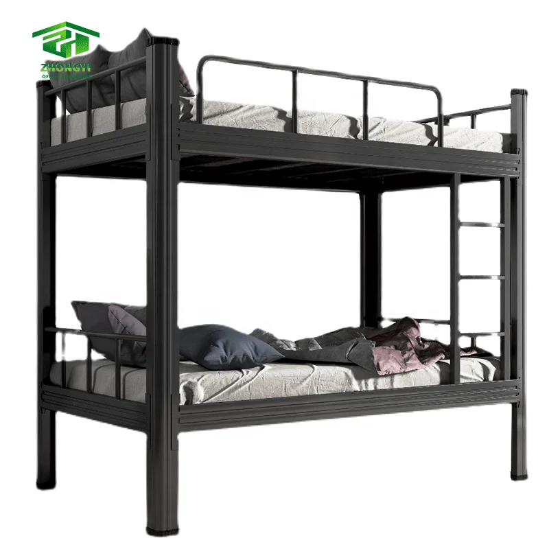 Top Seller Wholesale Large Storage Metal Dormitory Beds for Adults Worker Steel Bunk Bed for Teenagers Boys for Sale