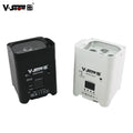 VSHOW WBRF0606 4pcs With Soft Bag Free Shipping 6pcs 18w RGBWA and UV 6 in 1 Led Par Light Wireless Battery