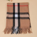 Autumn/Winter Fashionable Long Girls' Printed Cashmere Scarf British Imitated Shawl Collar for Football Season