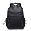 Large Capacity Custom Men's Backpack for Leisure Business Hiking Sports-Black Travel Knapsack with Zipper Closure for Boys