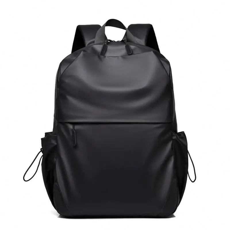 Large Capacity Custom Men's Backpack for Leisure Business Hiking Sports-Black Travel Knapsack with Zipper Closure for Boys
