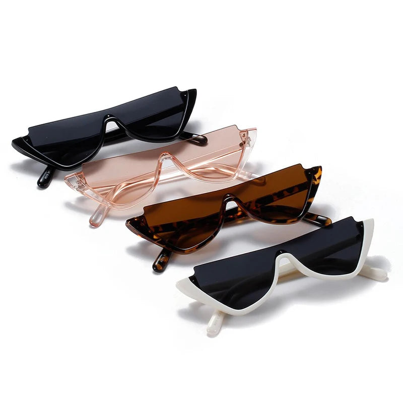 K019 Luxury Fashion Small Half Frame Sun Glasses Women Vintage New Arrival Sunglass
