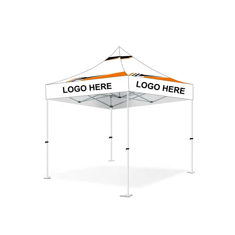 Pop Market Stall Promotional Waterproof Aluminum Alloy Gazebo Tent PVC Walls Dye Sublimation Print 3x3 10x10 Custom Canopy Cover MegaBDM