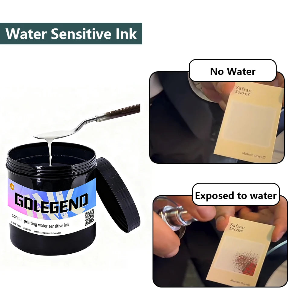 GDLEGEND Hydrochromic Water Sensitive Ink for Screen Printing on the Clothes Kids Toys Paper