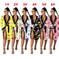 Cartoon Printing Sleepwear Nightgown Designer Pajamas Women Sexy Bathrobe Lounge Wear Kimono Character Satin Silk Robes