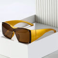 2023 Luxury Fashion Steampunk Shades Uv400 Custom Logo SunGlasses for Men Women One Piece Lens Square Big Frame Y2k Sunglasses