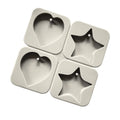 C-0591 4-chamber Five Pointed Star love Aromatherapy Gypsum Manual Soap Mold DIY Silicone Wax Mold Cake Mold