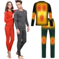 Adult Heated Underwear Set Winter Snow Outdoor Sports Home Thermal Clothing With Heated Baselayer
