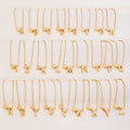 New Hot Sell Dainty Vintage 26 Letter a to Z Heart Pendant Gold Bracelet for Women Fashion Jewelry Lady Girls Customize Gift
