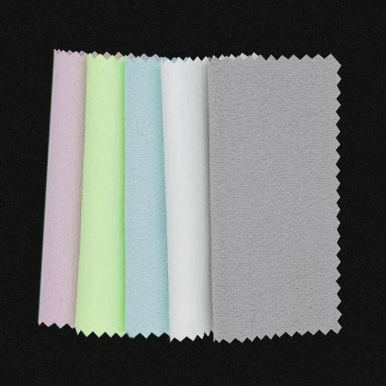 Color Size Logo Custom Microfiber Polishing Cloth for Silver Jewelry