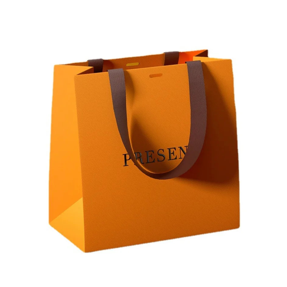 Custom Christmas Paper Gift Bag With Handle Paper Bags for Shoes Clothes Packaging