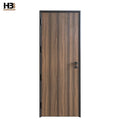 Solid Wood Narrow Frame Waterproof Modern Bedroom Fire Prevention Interior Door American Walnut Design Swing/Sliding