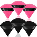 Custom LOGO Wet Dry Powders Cosmetic Foundation Makeup Sponge Puff Pink Black Cosmetic Loose Powder Triangle Puffs
