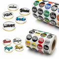 XJY Custom Any Text Image Adhesive Printing Round  Waterproof Vinyl Sticker 3D Transfer  Private Label Logo Stickers.