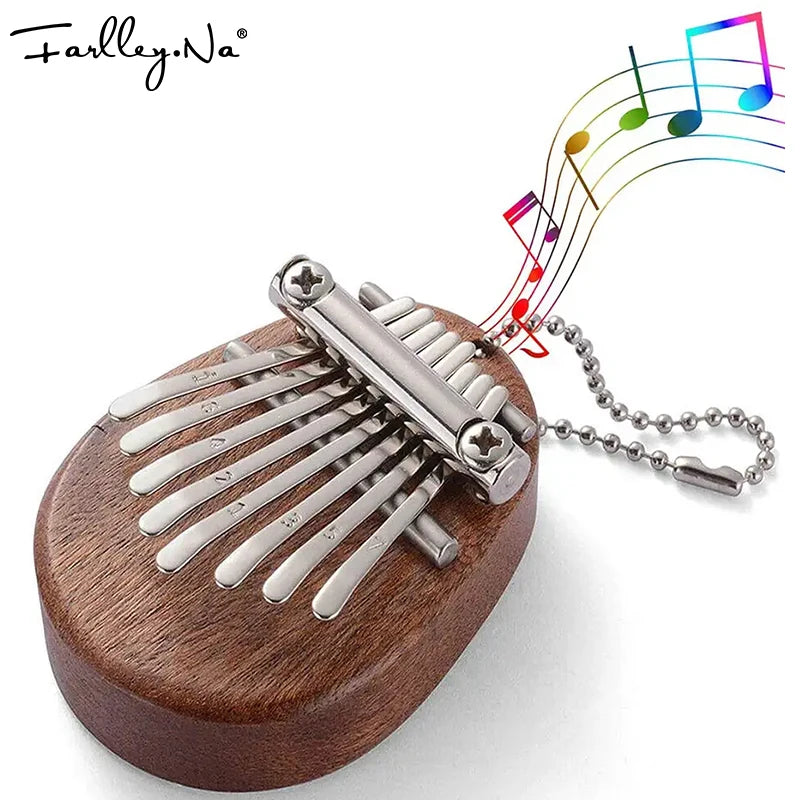 World's Best Selling 8-Keys Kalimba Mini Thumb Piano Cute Steel Chamber Drum