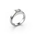 Custom 925 Sterling Silver Men's Ring Wholesale Fine Jewelry Ring for Men Simple Zircon Engagement Ring