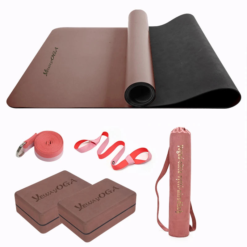 Manufacturer Personalized Non Slip Custom Design Premium Pu Natural Eco Rubber Yoga Mat 183x68cm 4.5mm Thick Pilates Customized