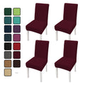 Reador Retailer 4-Piece Spandex/Polyester Dining Chair Covers-Durable & Reusable 15 Colors/Customized Excellent Quality