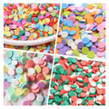 Professional Polymer Clay Factory Round Slice Flat Candy Sprinkles Slime Filler Charms