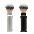 Retractable Travel Shaving Brush for Men Synthetic Nylon Knot Metal Shaving Brushes Private Label