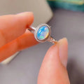 Hot Popular Vintage 925 Silver O Opal Rings New Fashion Classic Style Rose Gold Plating China Wholesale Oval Cut Vintage Rings