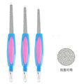 Two-in-One Stainless Steel Double-Headed Nail File for Rubbing and Polishing