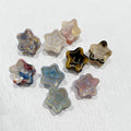 Korean Style Mini Hairgrips Star Hair Claw Clips with Gold Engraved Jaw Mix Color Acetate Hair Claw Clips