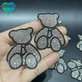 Hot Selling Self-Adhesive Rhinestone Patches Crystal Decals for Clothing Decoration Embroidered Iron-On Back Glue Mainly Made