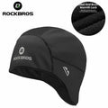 ROCKBROS Winter Warm Fleece Cycling Caps Outdoor Sports Windproof Bicycle Hat Cycling Cap Headwear