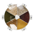 Newly Designed Wall-mounted Rotating Compartmentalized Grocery Canister Moisture and Insect-proof Rice Bucket Storage Box