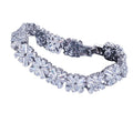 Ladies Pave Setting Fashion Charm Brass Silver Cz Zircon Diamond Pearl Tennis Wedding Luxury Bracelet Wedding Jewelry Wholesale