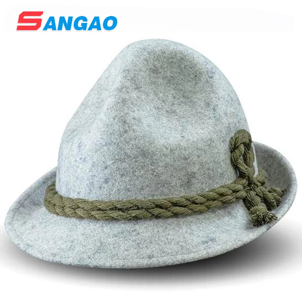 Manufacture or Customized New Wool Party Hats Felt Woman Fedora Lana peak Cap Hats for Beer