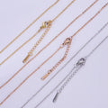 Minimalist DIY Accessories Gold Plated  IP Plating Stainless Steel 1.5mm Link Chain Necklace