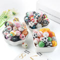 Kovict Popular Food Grade 15mm Leopard Print Chewing Silicone Focal Loose Beads BPA Free Baby Teething Customizable Pen Jewelry