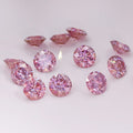 Loose 1ct 2ct 3ct Jewelry Moissanite Diamond Gems Stone Round Coated Color pink Moissanite
