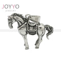 3D Horse Shape Vintage Pendant Stainless Steel Animal Jewelry Key Chain Pendant Accessories