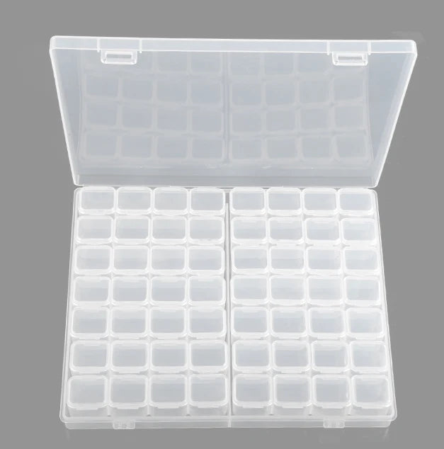 Diamond Painting Tool Box 56 Square Plastic Box Independent Small Square Boxes