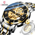 CHENXI 8802 Men Automatic Watch Waterproof Top New Luxury Mechanical Tourbillon Clock Business Wristwatch Relogio Masculino